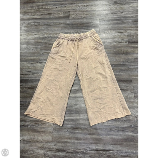 Pants Lounge By Zenana Outfitters In Tan, Size: Xl