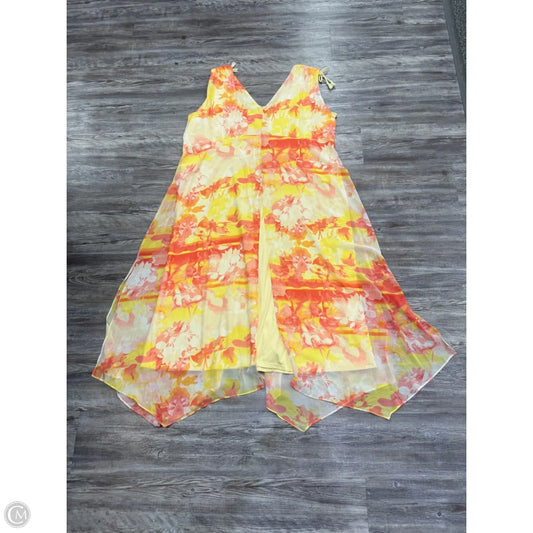 Dress Party Long By Lane Bryant In Yellow, Size: 24