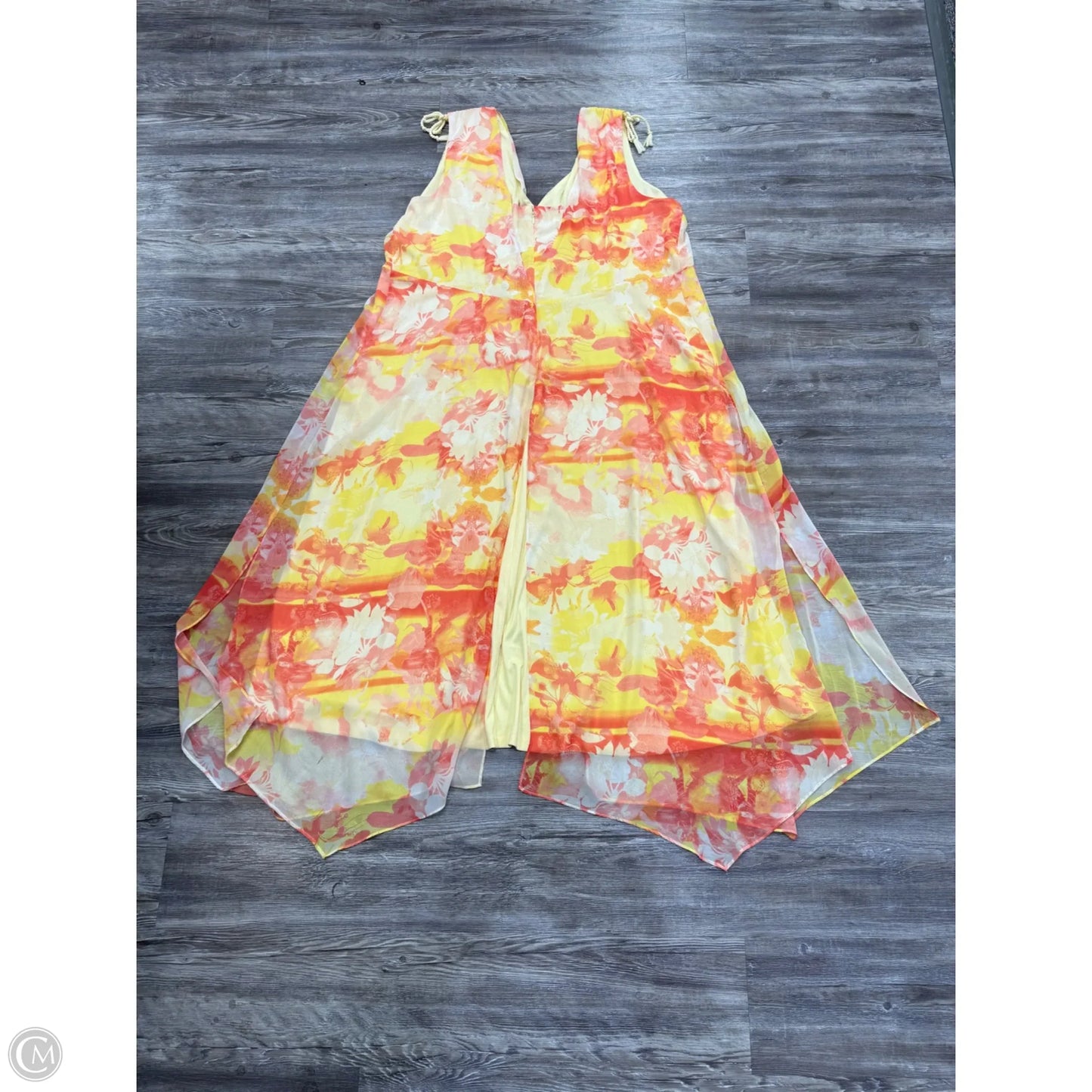 Dress Party Long By Lane Bryant In Yellow, Size: 24