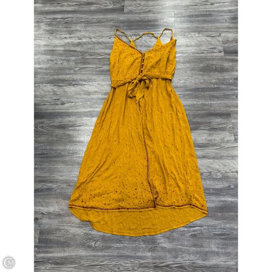 Dress Casual Midi By Free People In Yellow, Size: M