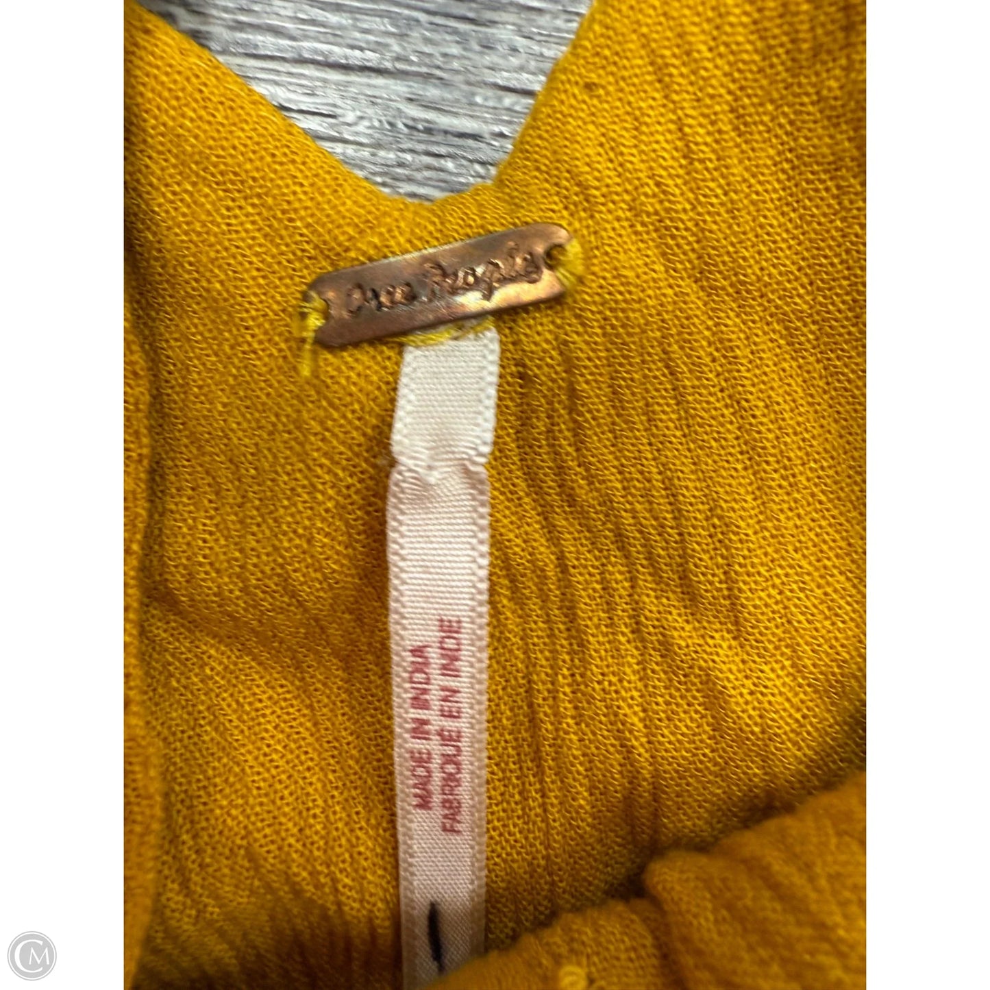 Dress Casual Midi By Free People In Yellow, Size: M