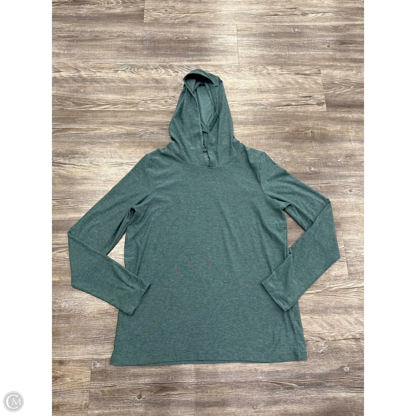 Athletic Top Long Sleeve Hoodie By Beyond Yoga In Teal, Size: S