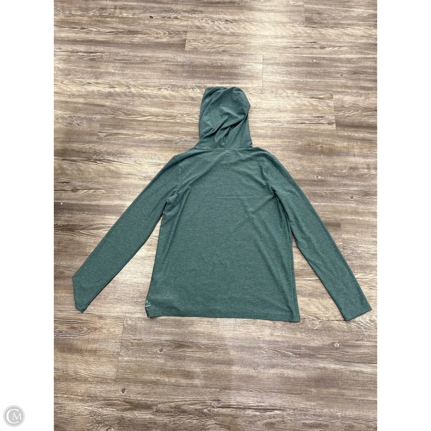 Athletic Top Long Sleeve Hoodie By Beyond Yoga In Teal, Size: S