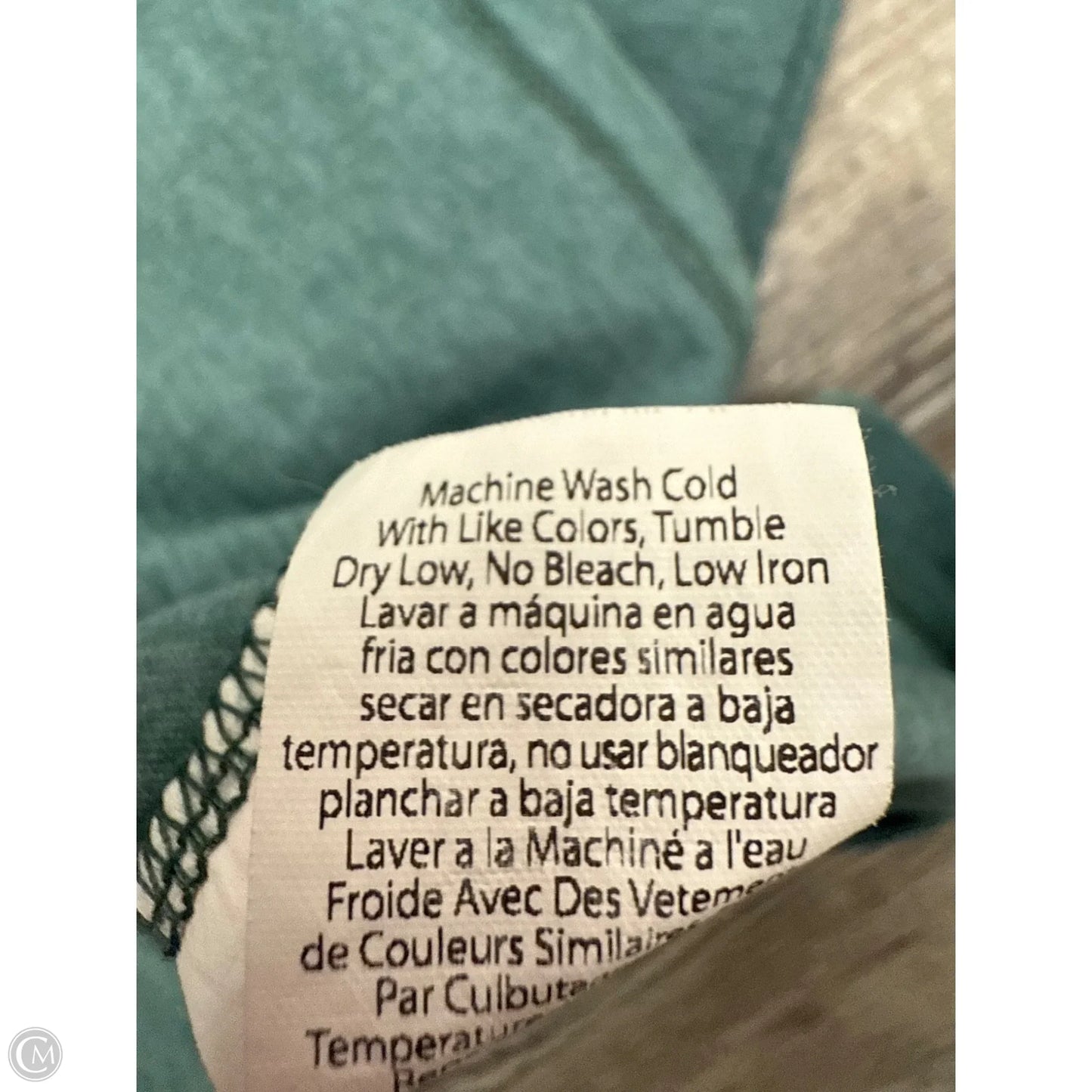 Athletic Top Long Sleeve Hoodie By Beyond Yoga In Teal, Size: S