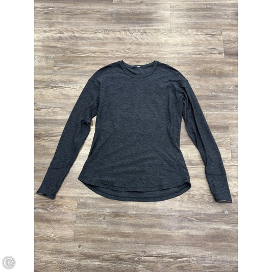 Athletic Top Long Sleeve Crewneck By Lululemon In Blue, Size: M