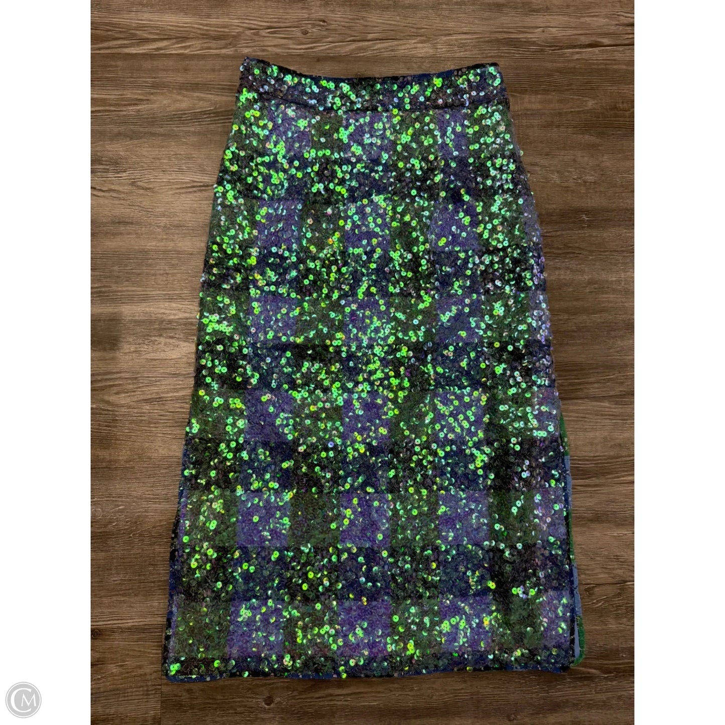Skirt Maxi By Anthropologie In Blue & Green, Size: 4