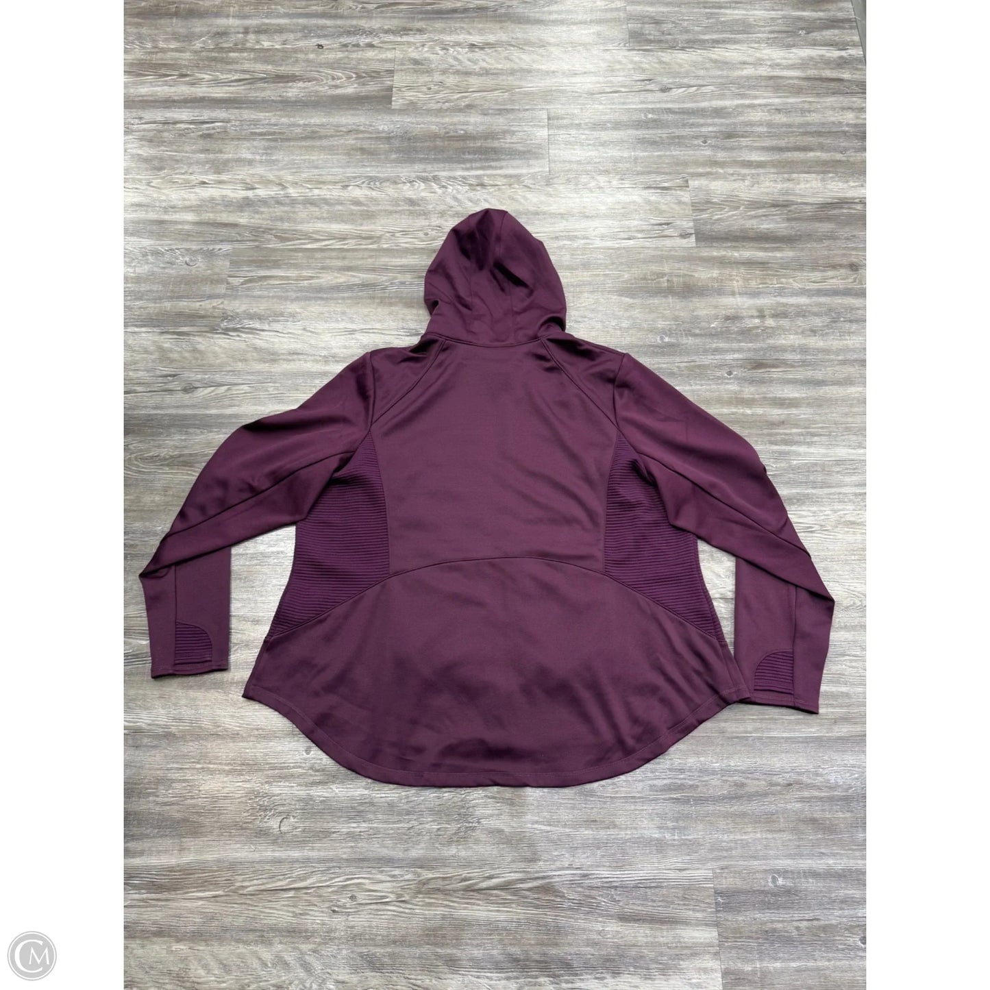 Jacket Fleece By Tek Gear In Purple, Size: 3x