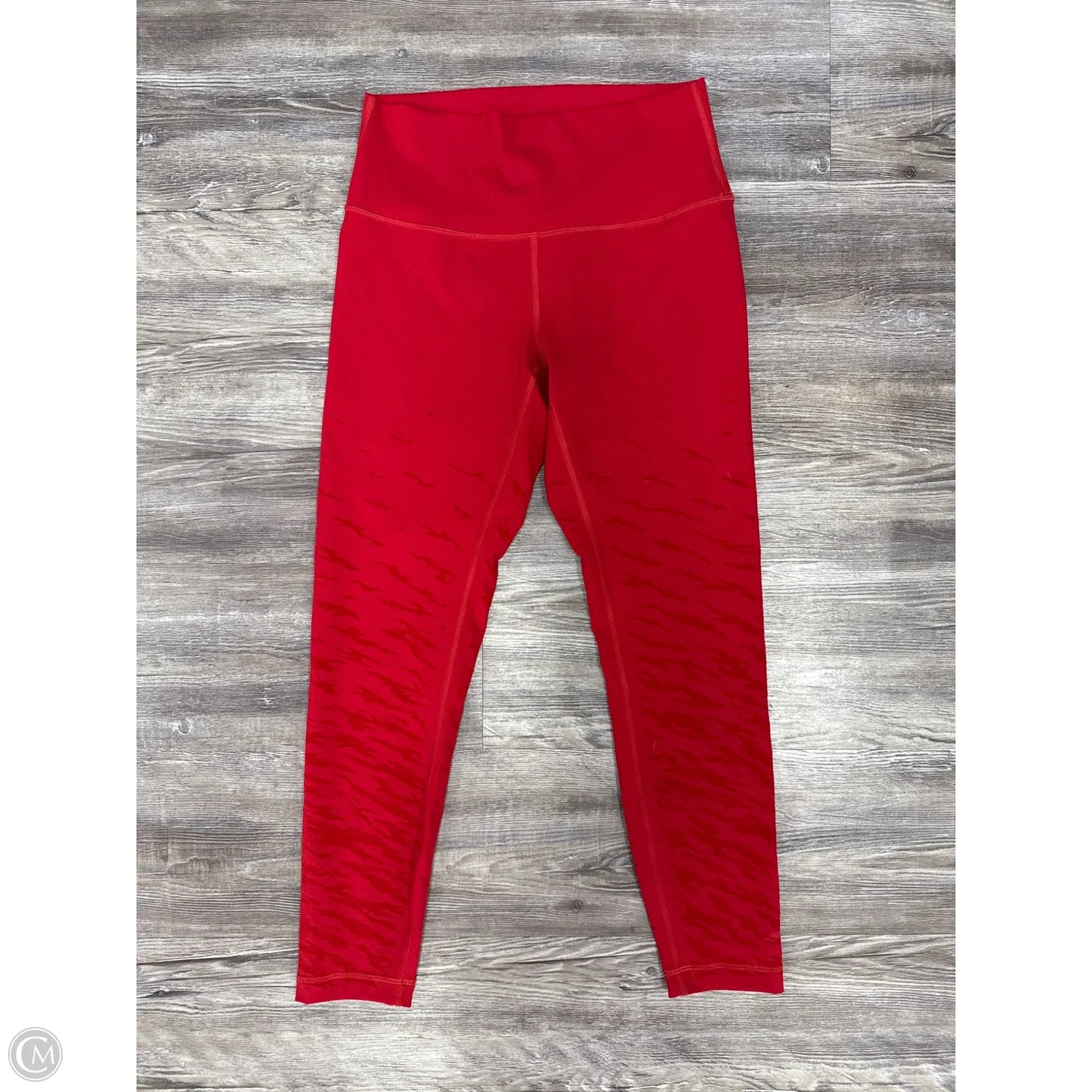 Athletic Leggings By Lululemon In Red, Size: 8