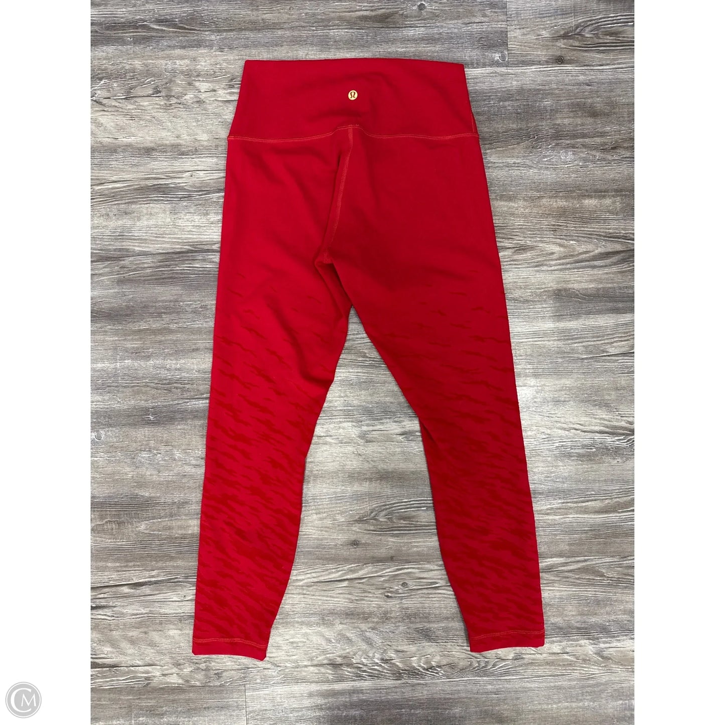 Athletic Leggings By Lululemon In Red, Size: 8