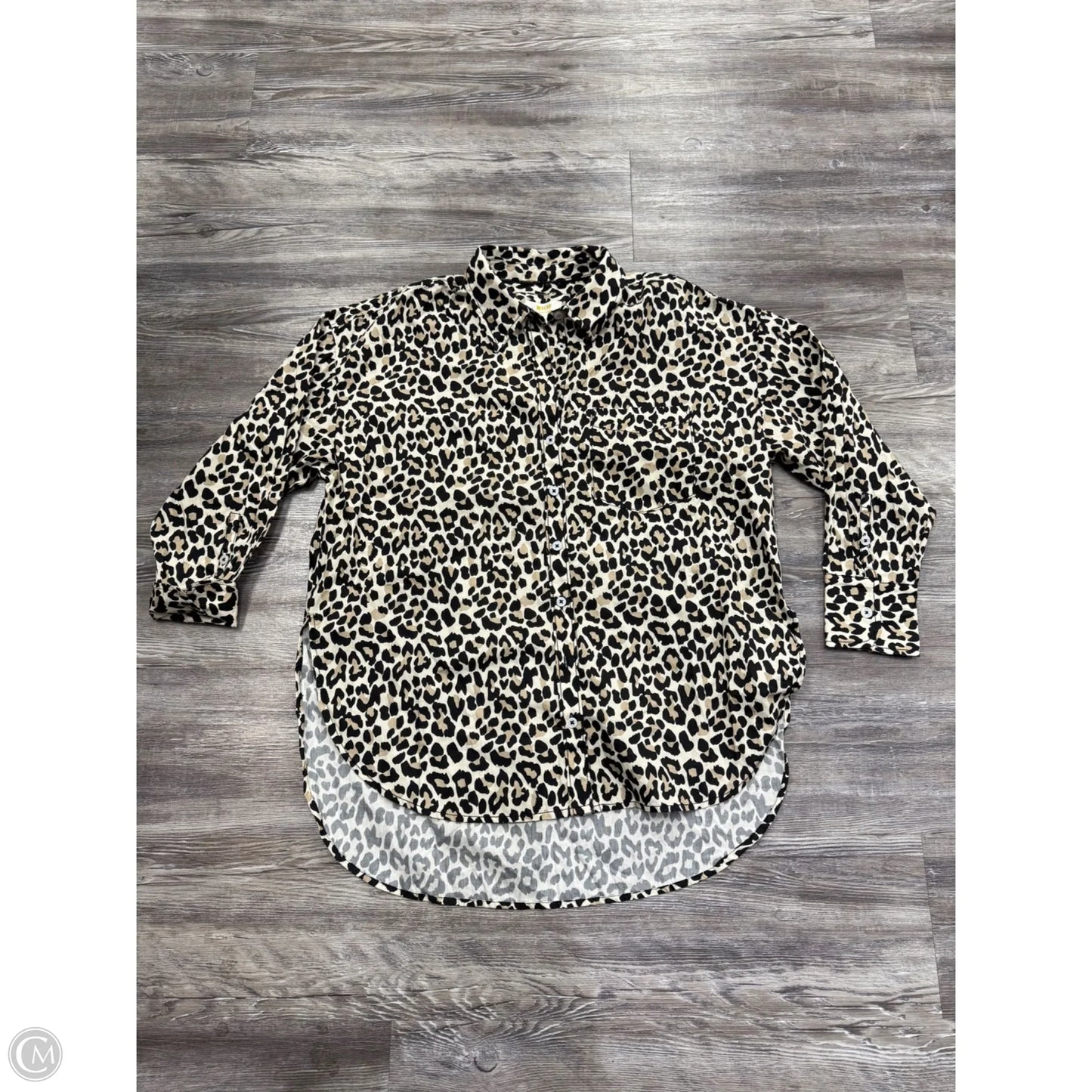 Top Long Sleeve By Maeve In Animal Print, Size: Sp