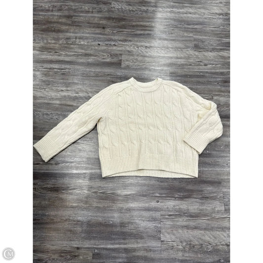 Sweater By Abercrombie And Fitch In Cream, Size: L