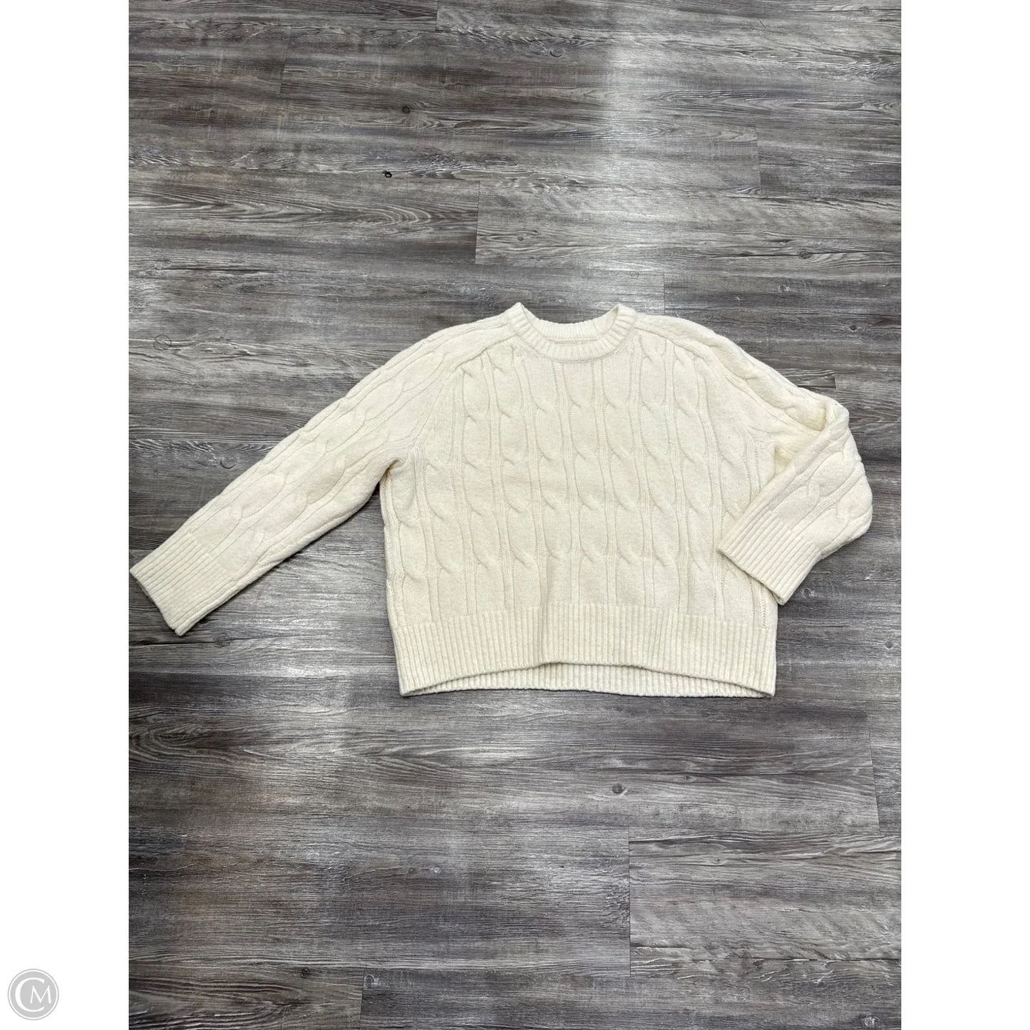 Sweater By Abercrombie And Fitch In Cream, Size: L