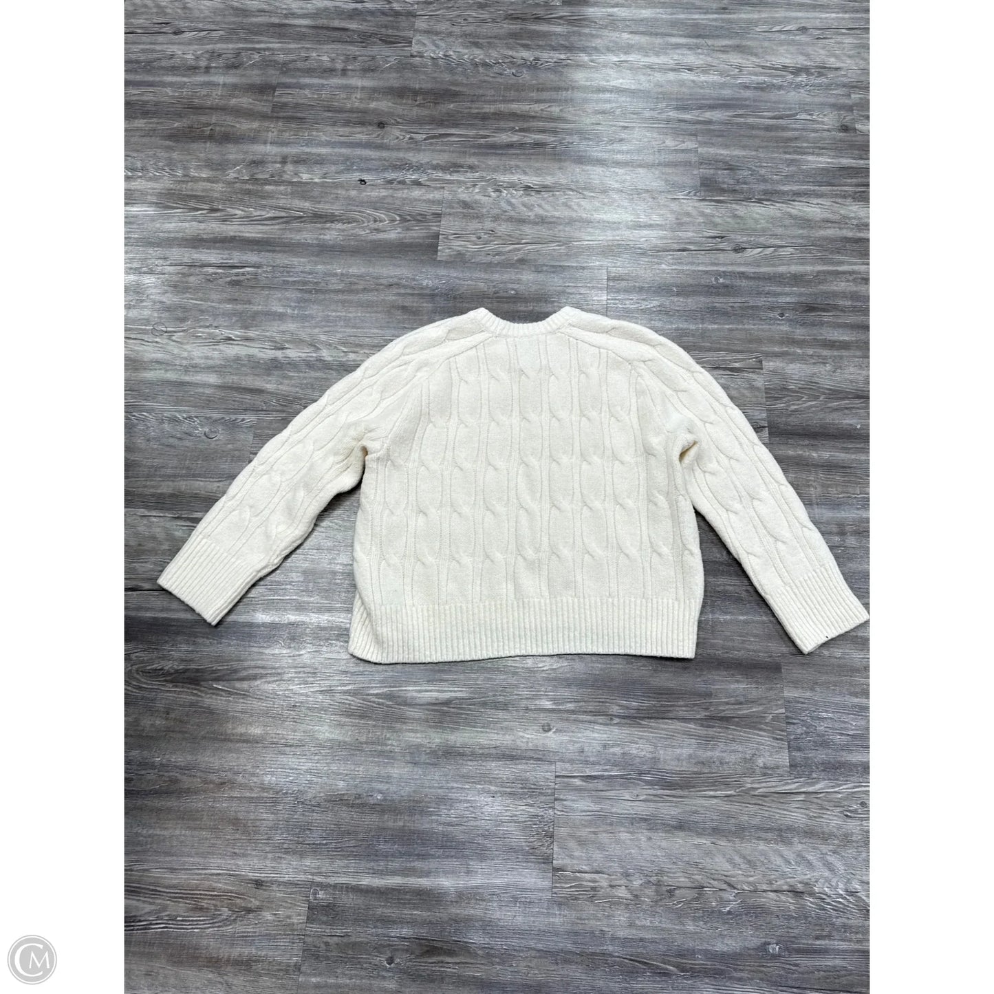 Sweater By Abercrombie And Fitch In Cream, Size: L