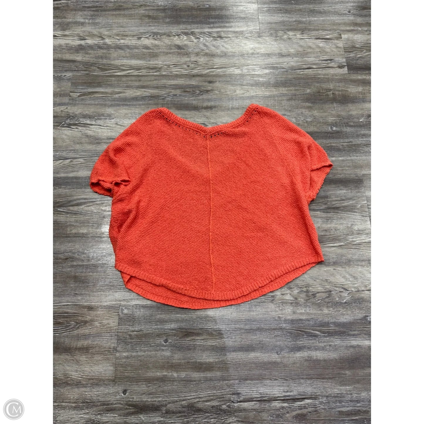 Sweater Short Sleeve By Free People In Coral, Size: M