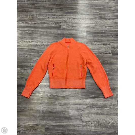 Athletic Jacket By Lululemon In Orange, Size: S