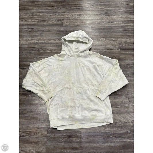 Athletic Sweatshirt Hoodie By Lululemon In Tie Dye Print, Size: L
