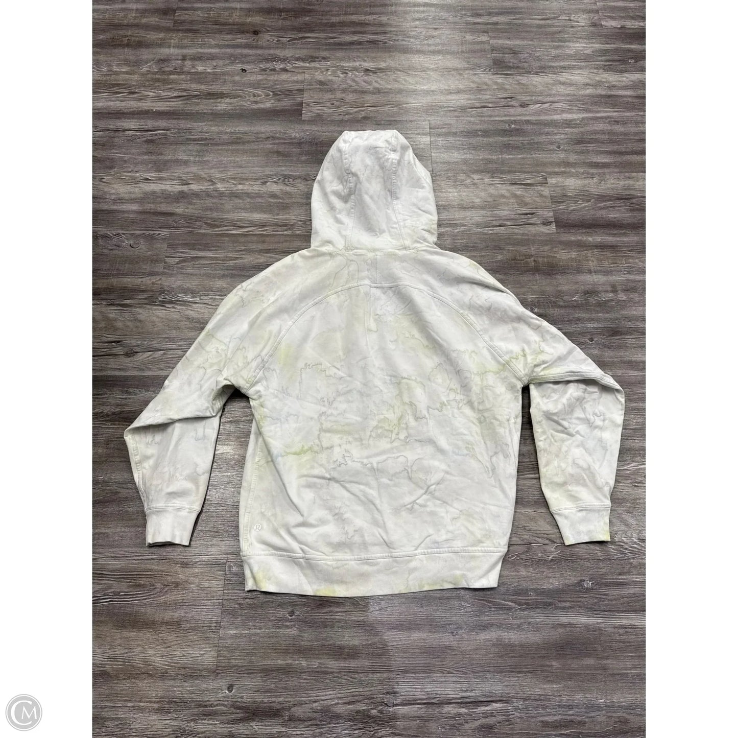 Athletic Sweatshirt Hoodie By Lululemon In Tie Dye Print, Size: L