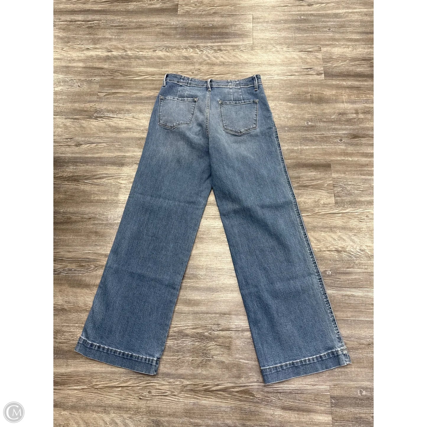 Jeans Wide Leg By Kancan In Blue Denim, Size: 6