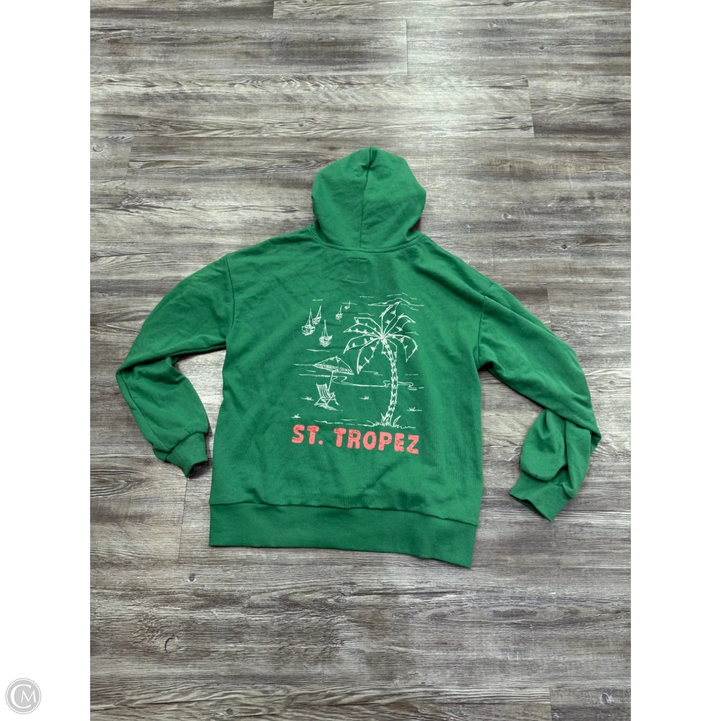 Sweatshirt Hoodie By C And C In Green, Size: S