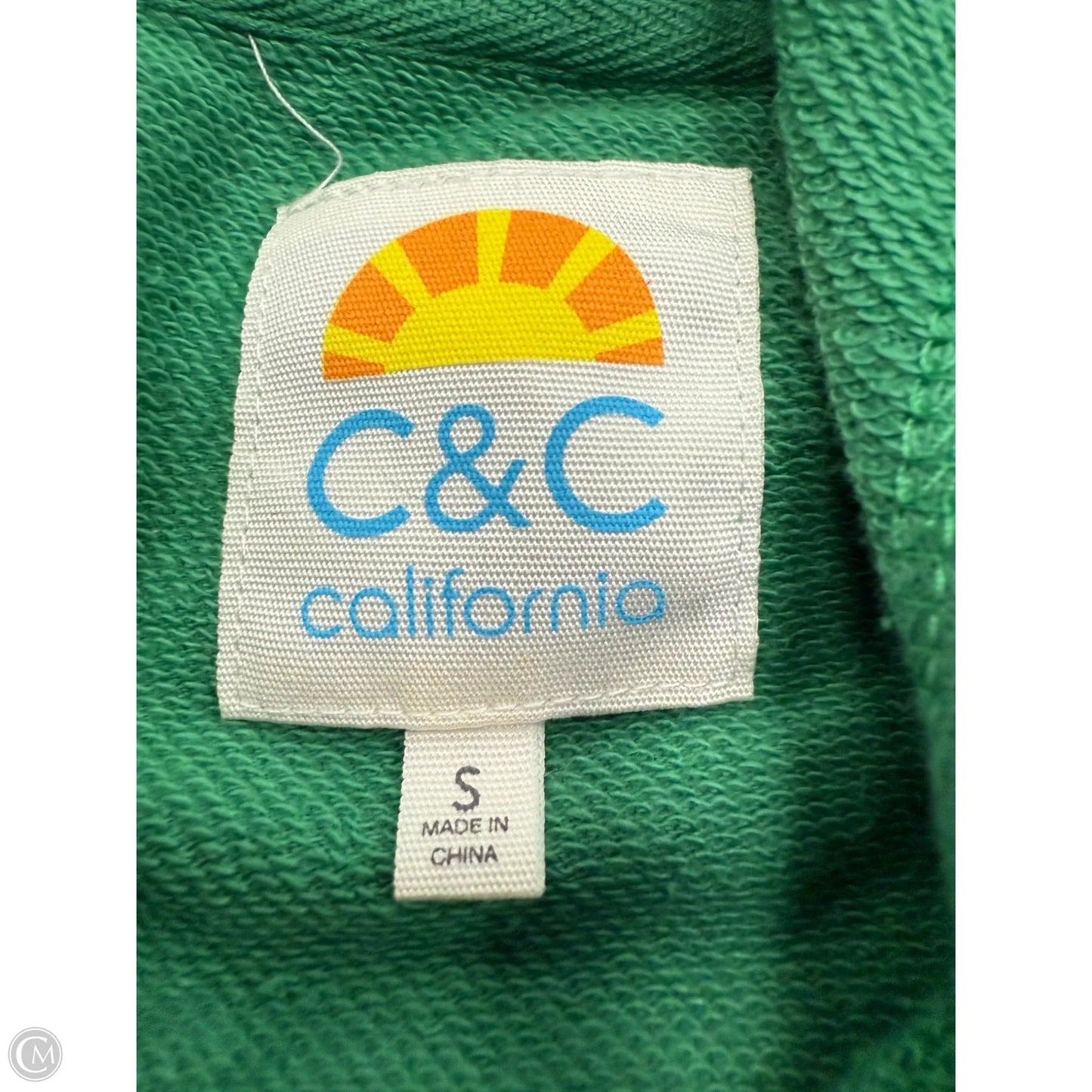 Sweatshirt Hoodie By C And C In Green, Size: S