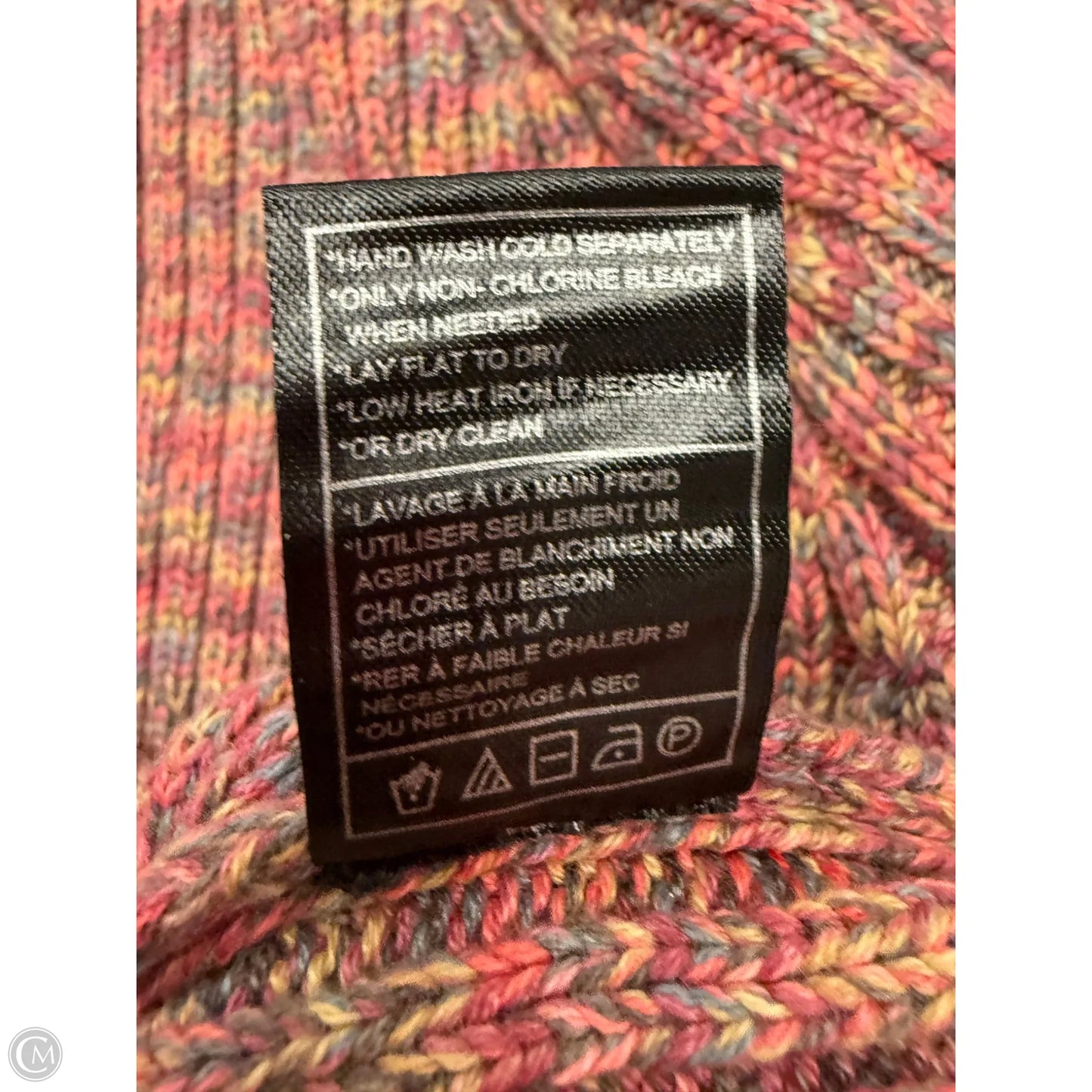 Sweater By Steve Madden In Pink & Red, Size: M