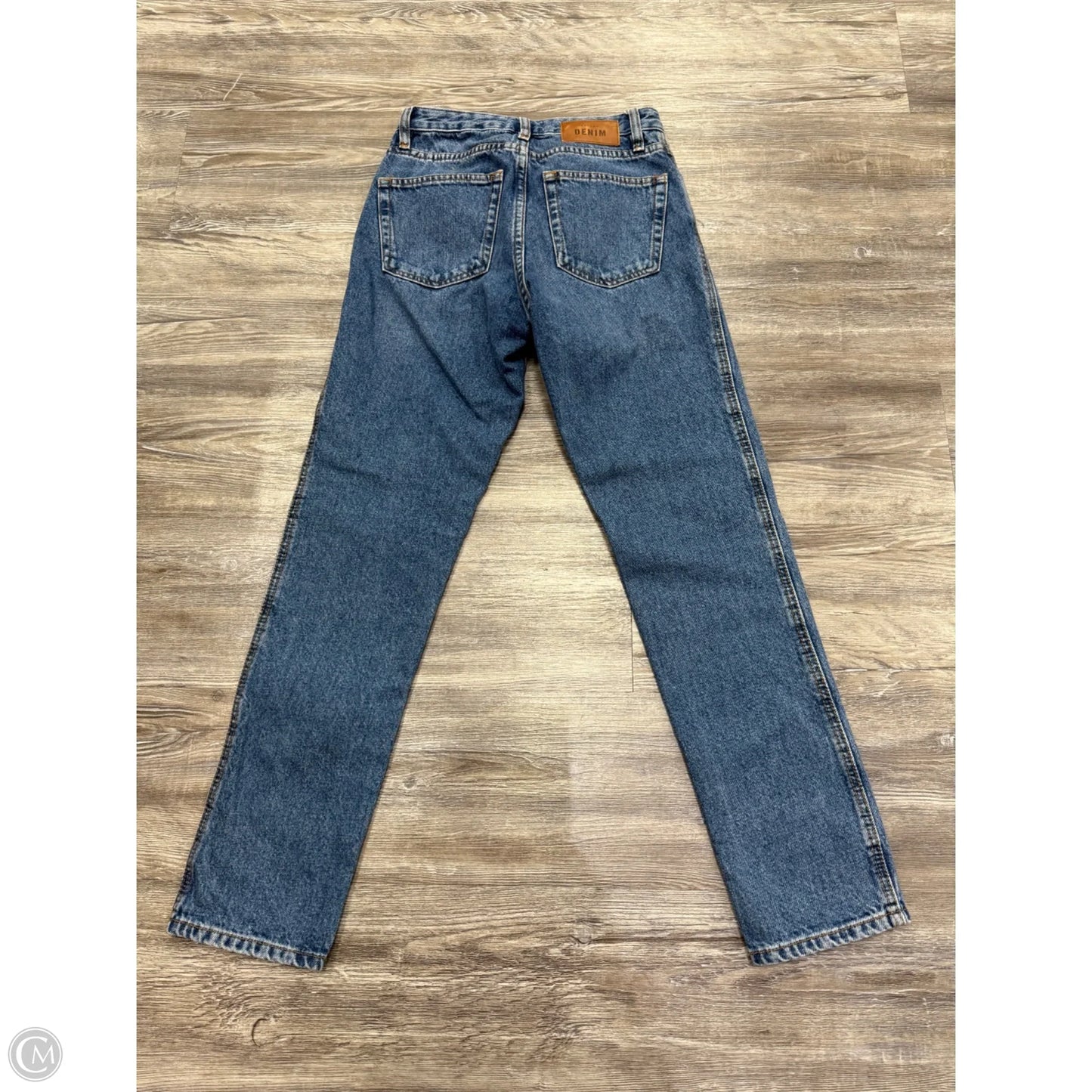 Jeans Straight By Sezane In Blue Denim, Size: 0