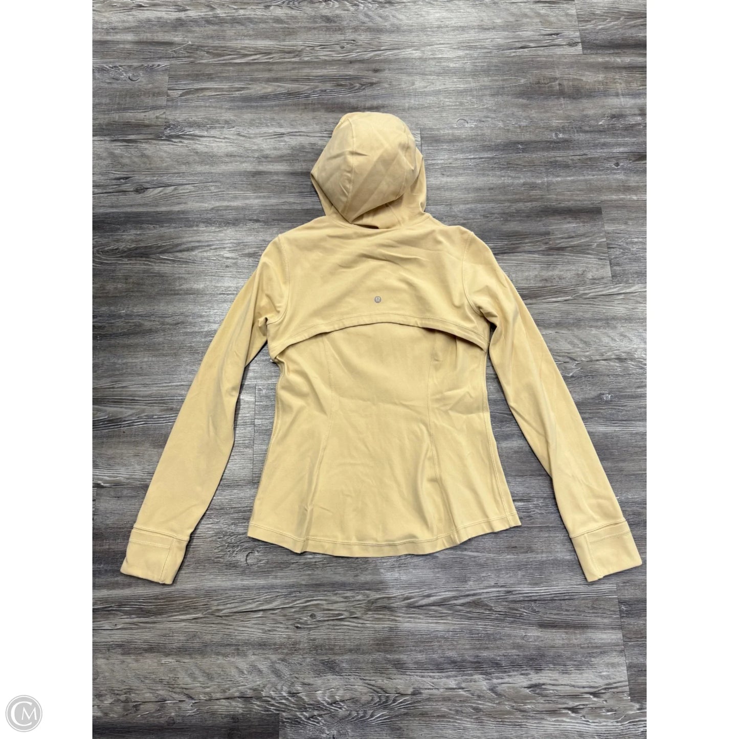 Athletic Jacket By Lululemon In Tan, Size: 10