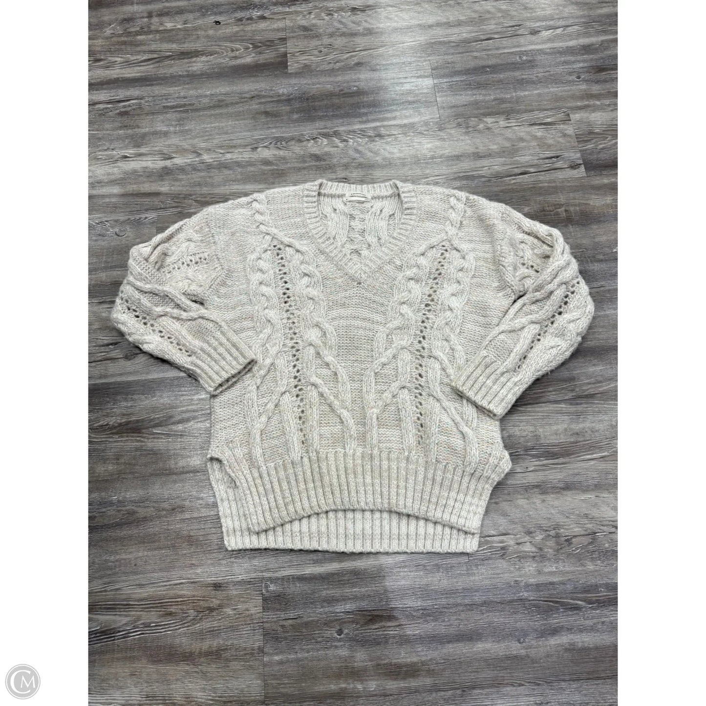 Sweater By Anthropologie In Grey, Size: Xs
