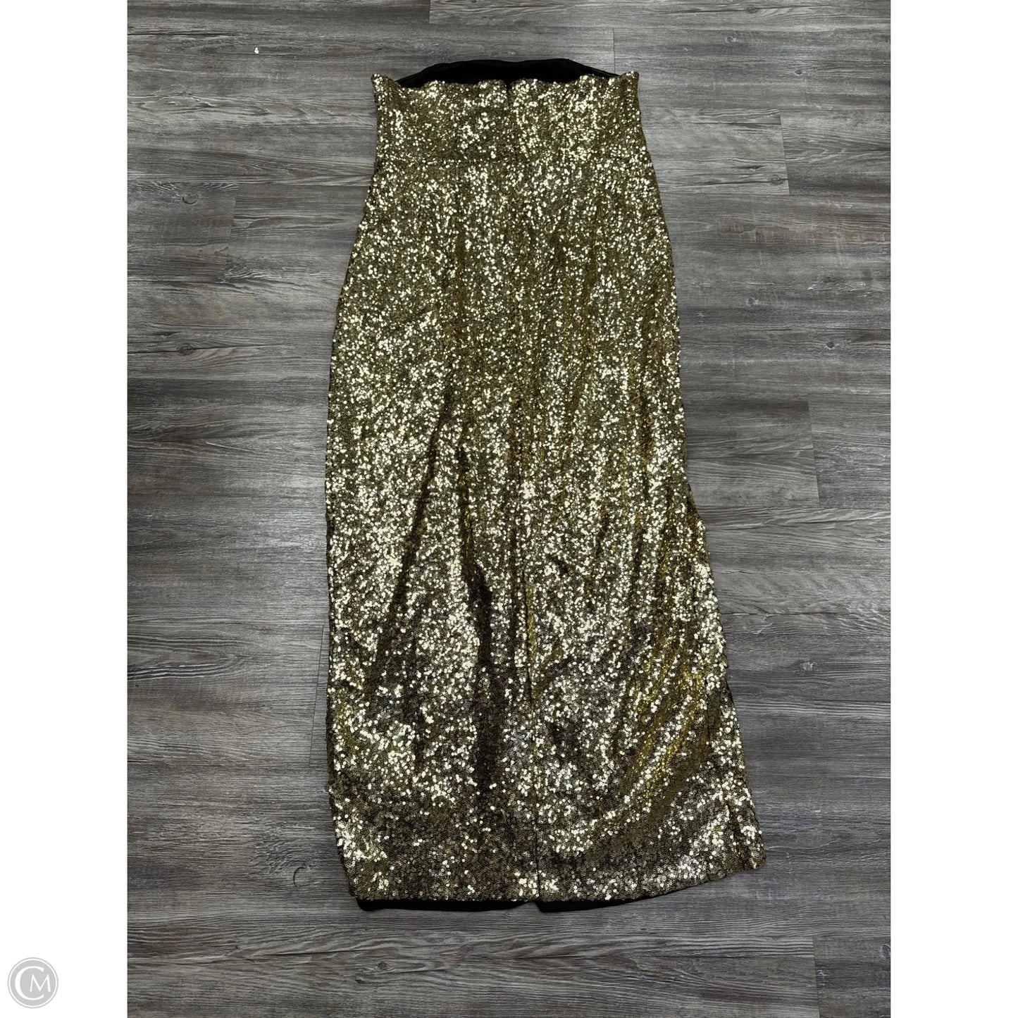 Dress Party Midi By Eloquii In Gold, Size: 16