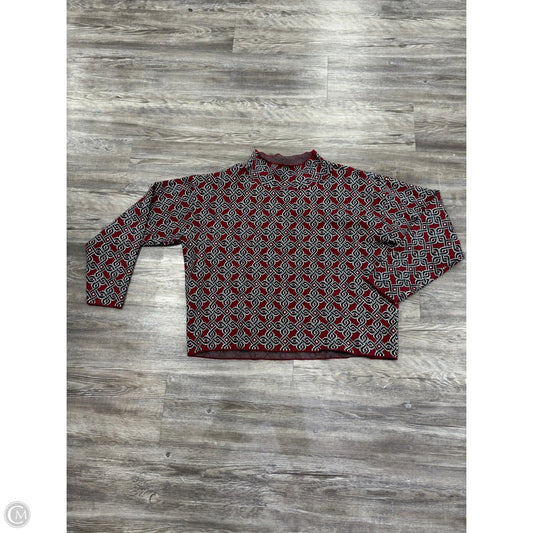 Sweater By Maeve In Blue & Red, Size: M