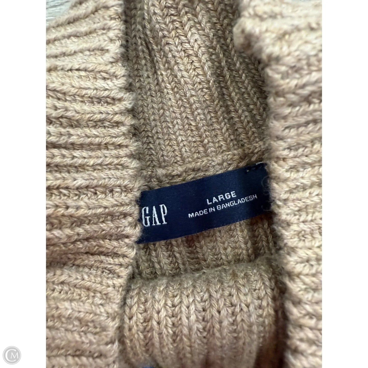 Sweater By Gap In Tan, Size: L