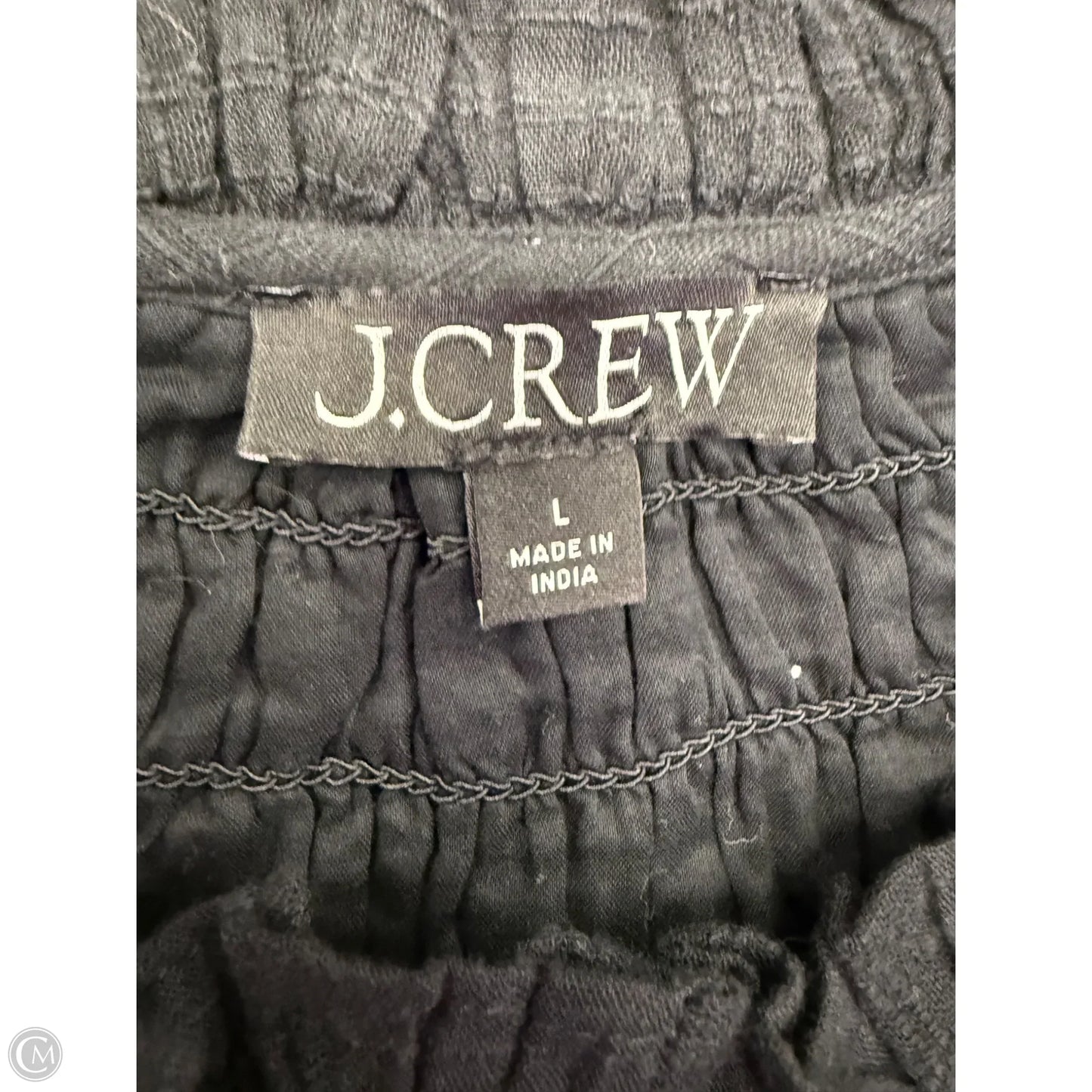 Top Short Sleeve By J. Crew In Black, Size: L