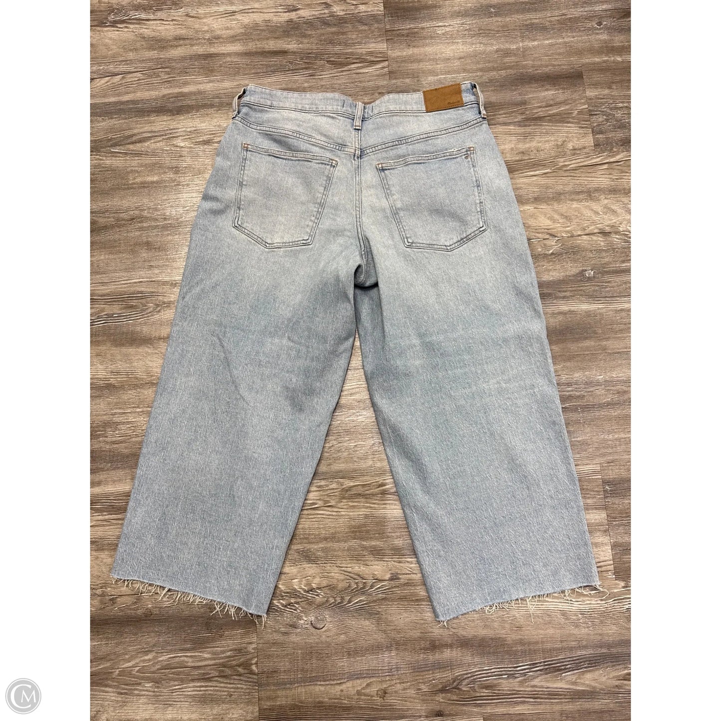 Jeans Wide Leg By Madewell In Blue Denim, Size: 12p