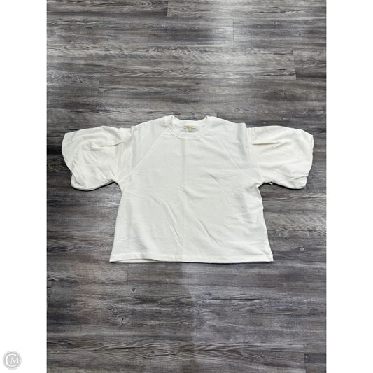 Top Short Sleeve By Madewell In White, Size: L