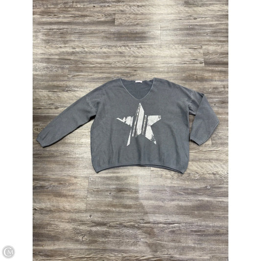 Sweater By Made in Italy In Grey & Silver, Size: M