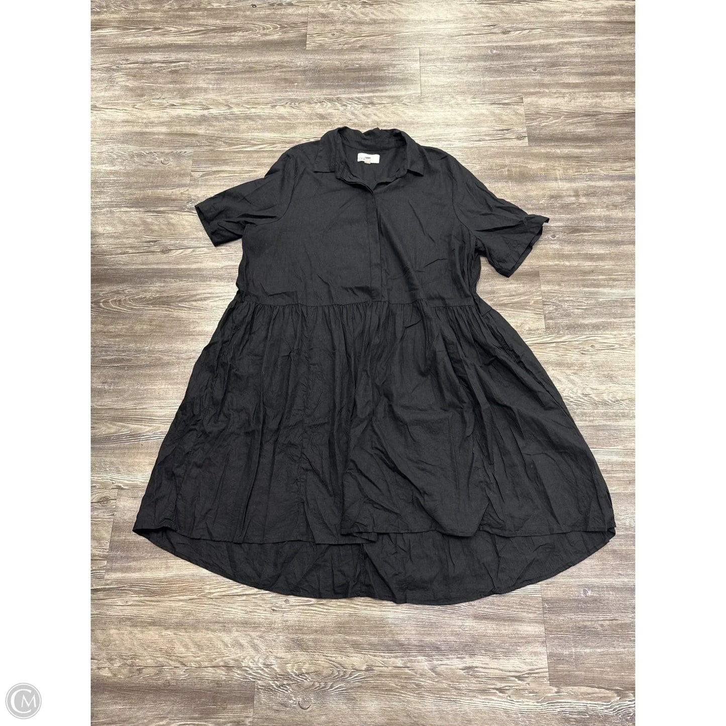 Dress Casual Midi By Nordstrom In Black, Size: 1x