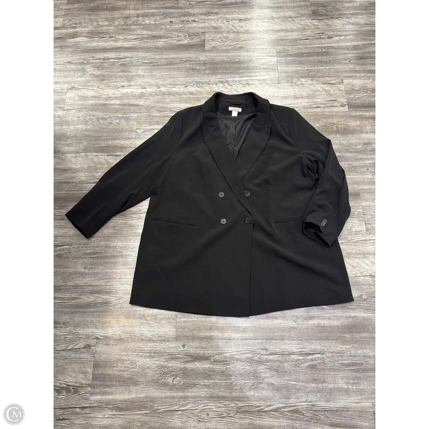 Blazer By H&m In Black, Size: Xxl
