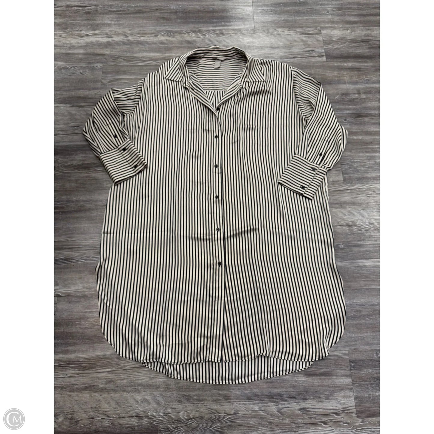 Dress Casual Midi By H&m In Black & Tan, Size: Xxl