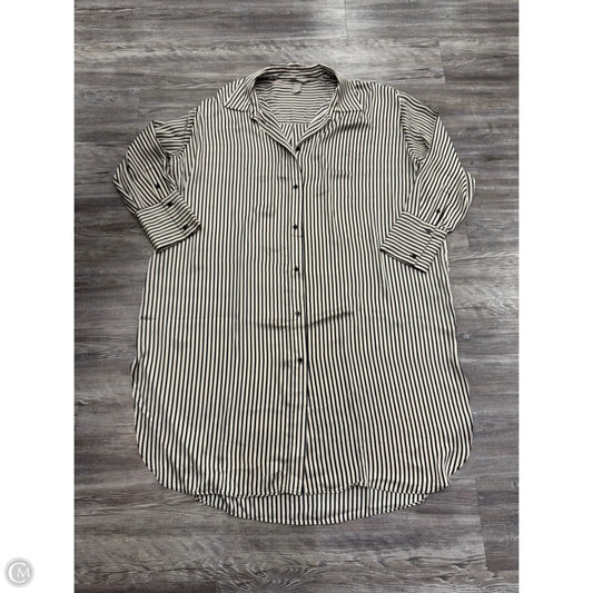 Dress Casual Midi By H&m In Black & Tan, Size: Xxl