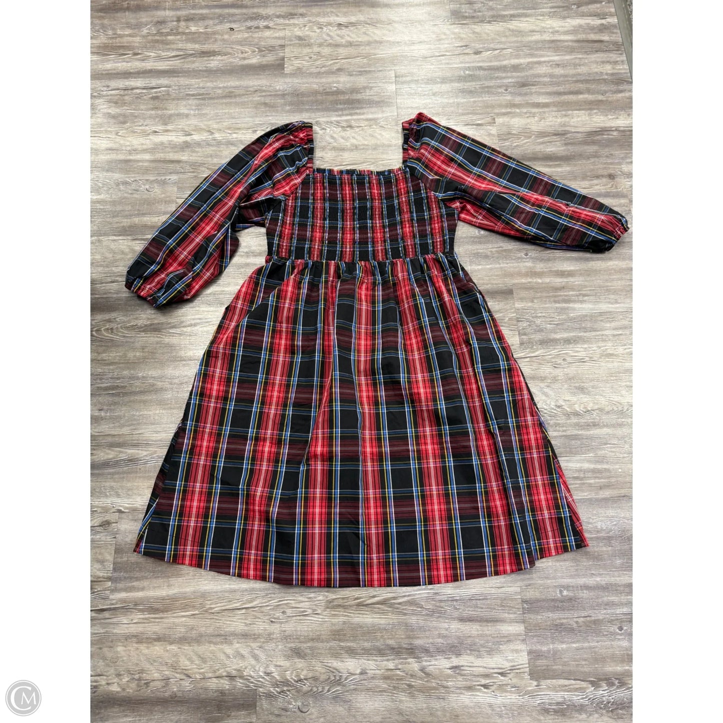 Dress Casual Midi By Draper James Rsvp In Plaid Pattern, Size: 2x