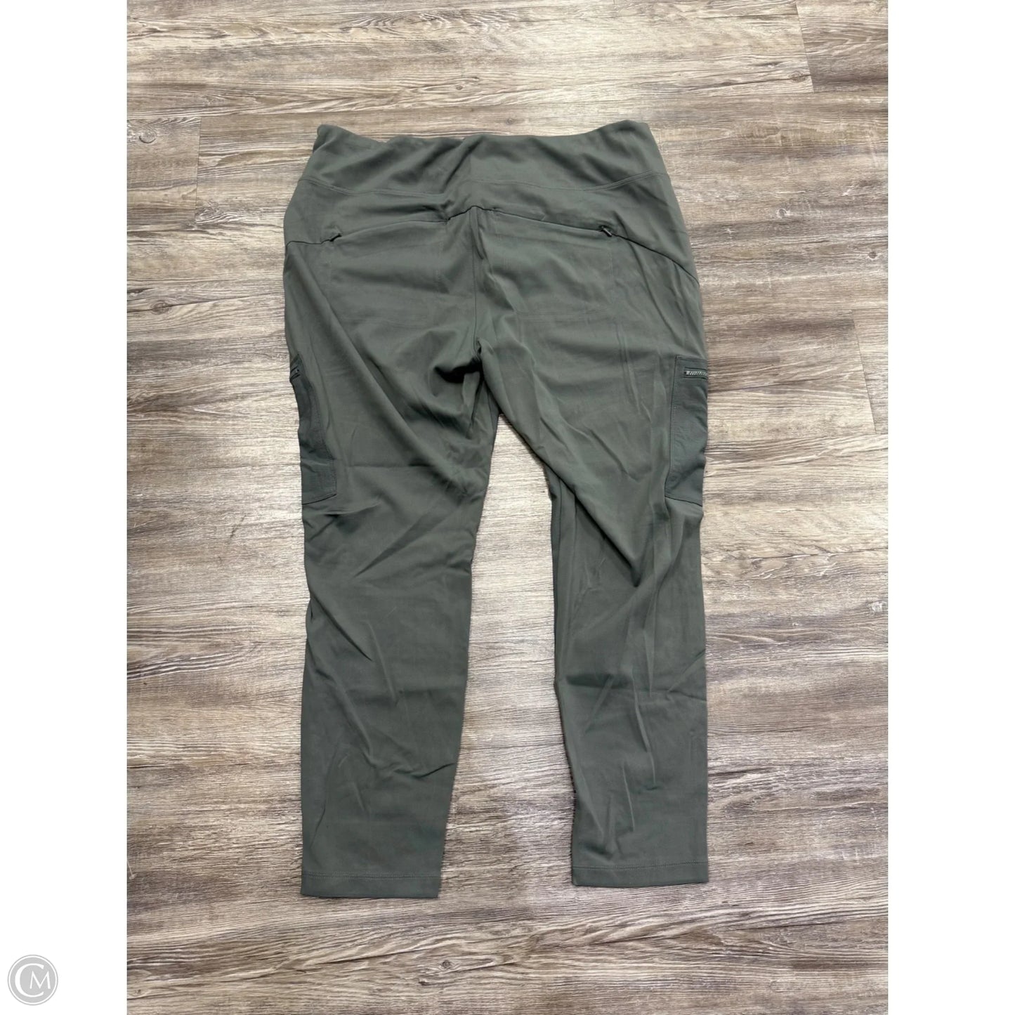 Athletic Pants By Athleta In Green & Grey, Size: 3x