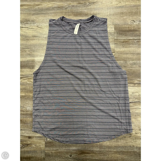 Athletic Tank Top By Athleta In Blue & Grey, Size: S
