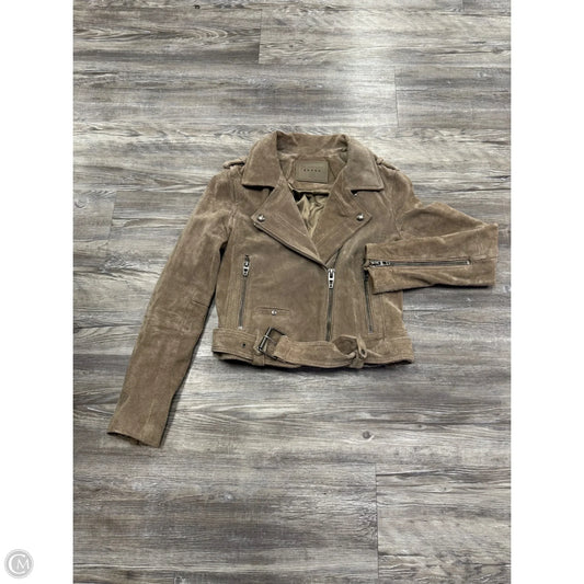 Jacket Moto Leather By Blanknyc In Taupe, Size: Xs