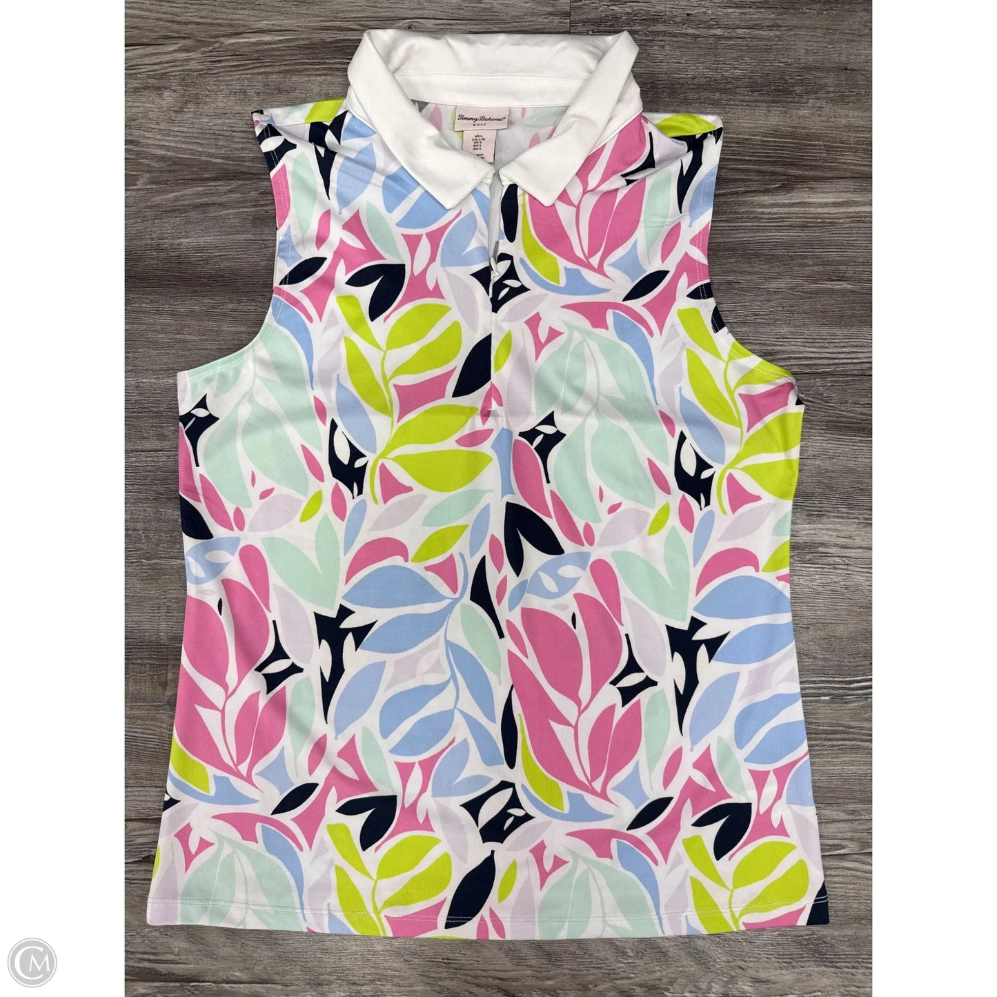 Athletic Tank Top By Tommy Bahama In Blue & Pink, Size: L