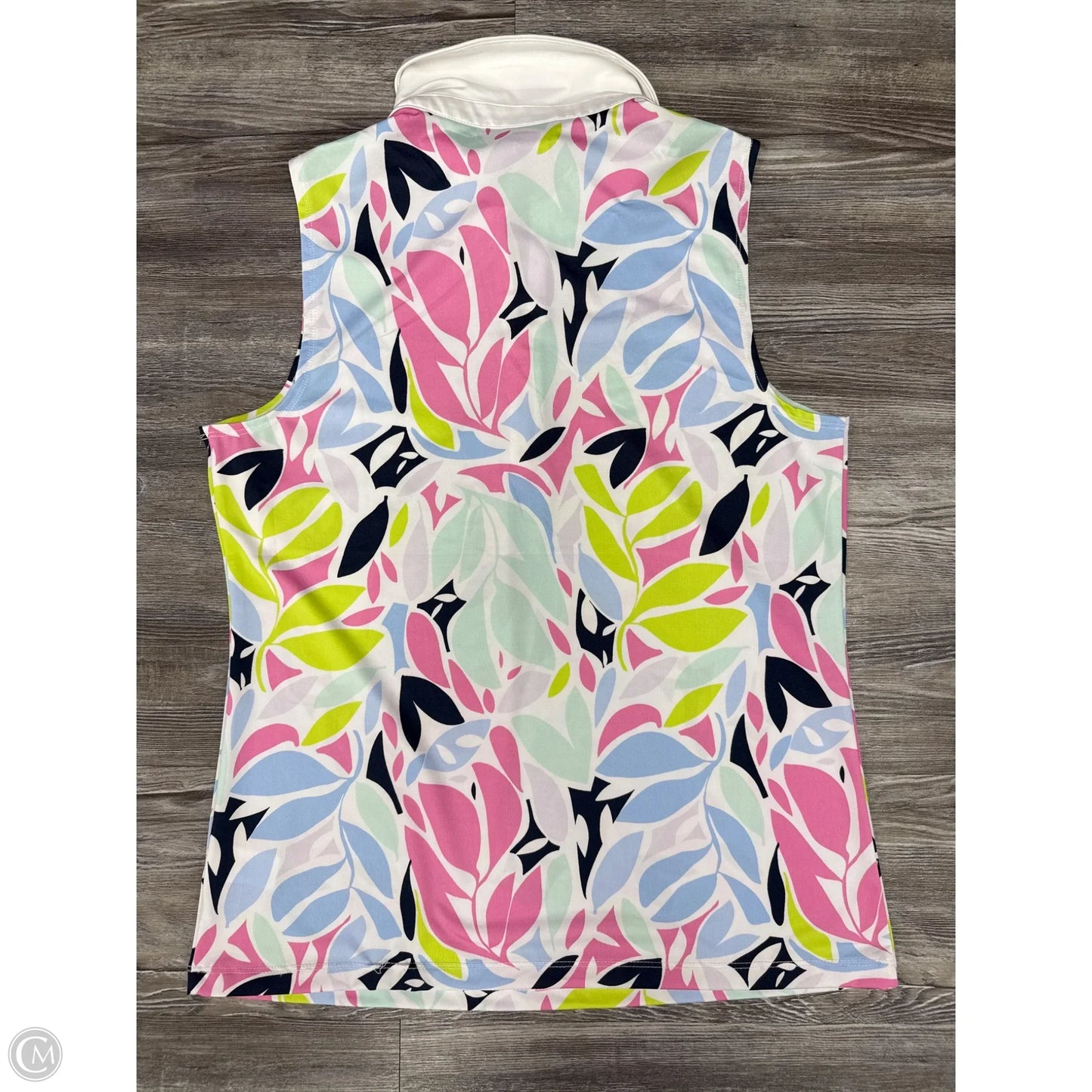 Athletic Tank Top By Tommy Bahama In Blue & Pink, Size: L