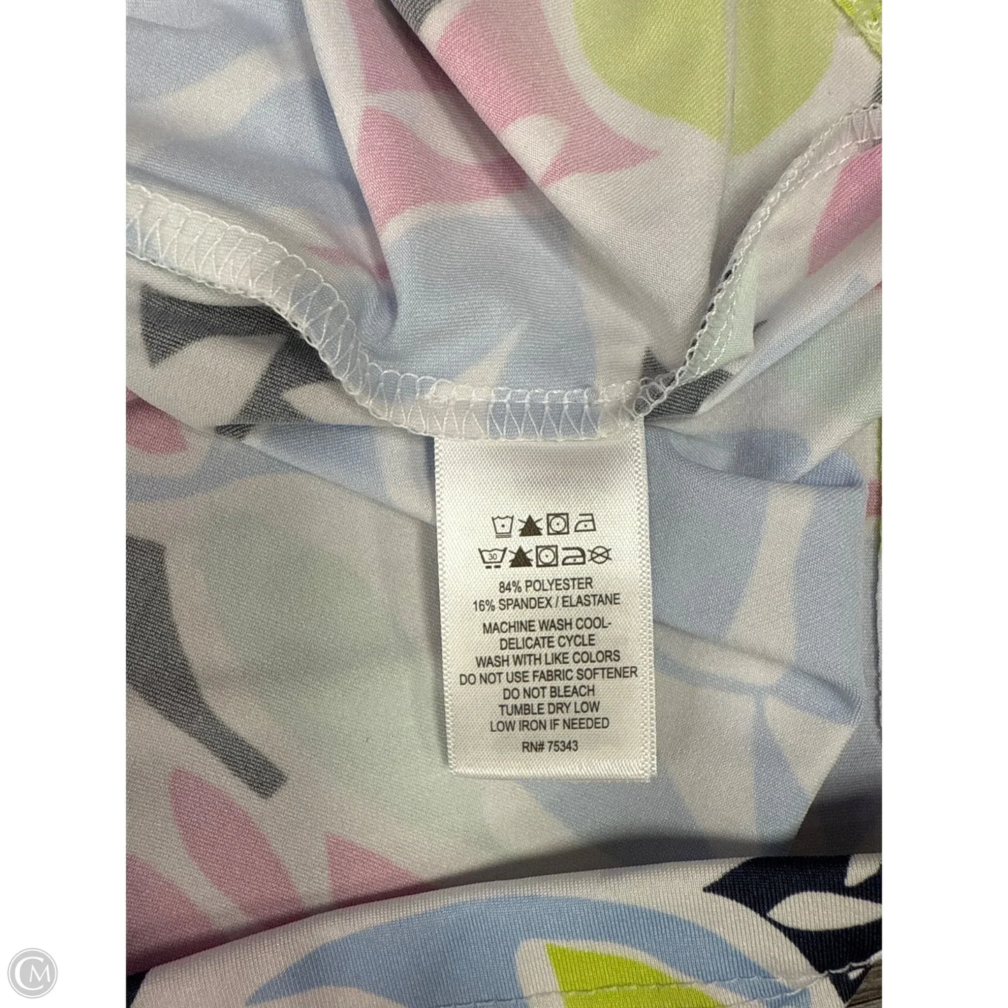 Athletic Tank Top By Tommy Bahama In Blue & Pink, Size: L