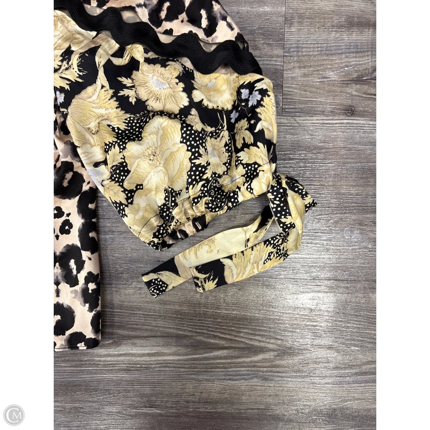 Top Long Sleeve By Rebecca Taylor In Animal Print, Size: L