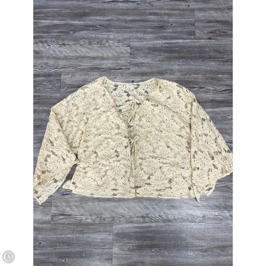 Top Long Sleeve By Free People In Cream, Size: Xl