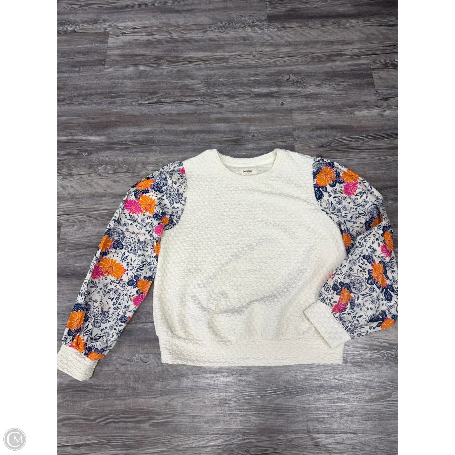 Top Long Sleeve By Porridge In Cream, Size: L