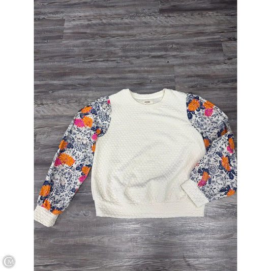 Top Long Sleeve By Porridge In Cream, Size: L